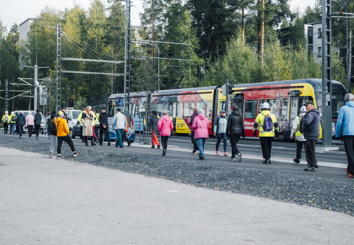 Tampereen Ratikan Lentävänniemen koeajot