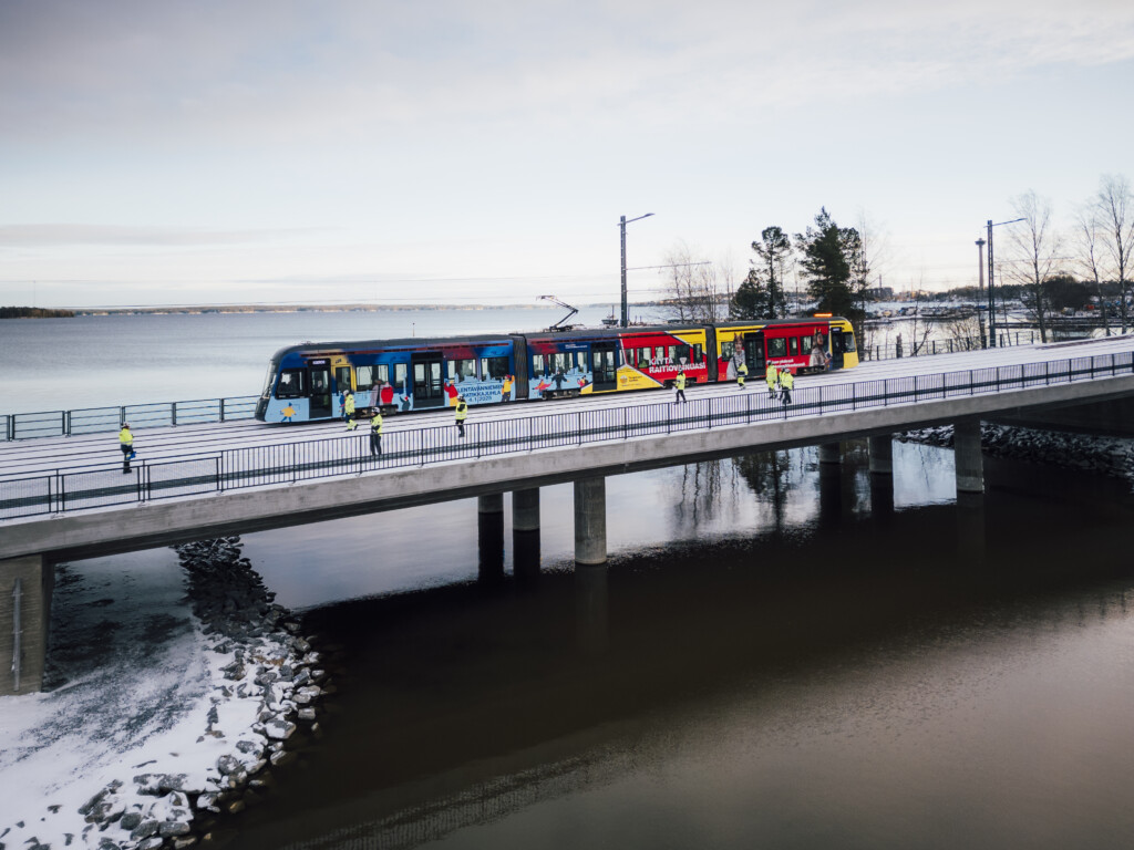 Tampereen Ratikan koeajot 23.11.2024