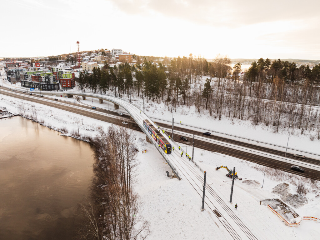 Tampereen Ratikan koeajot 24.11.2024