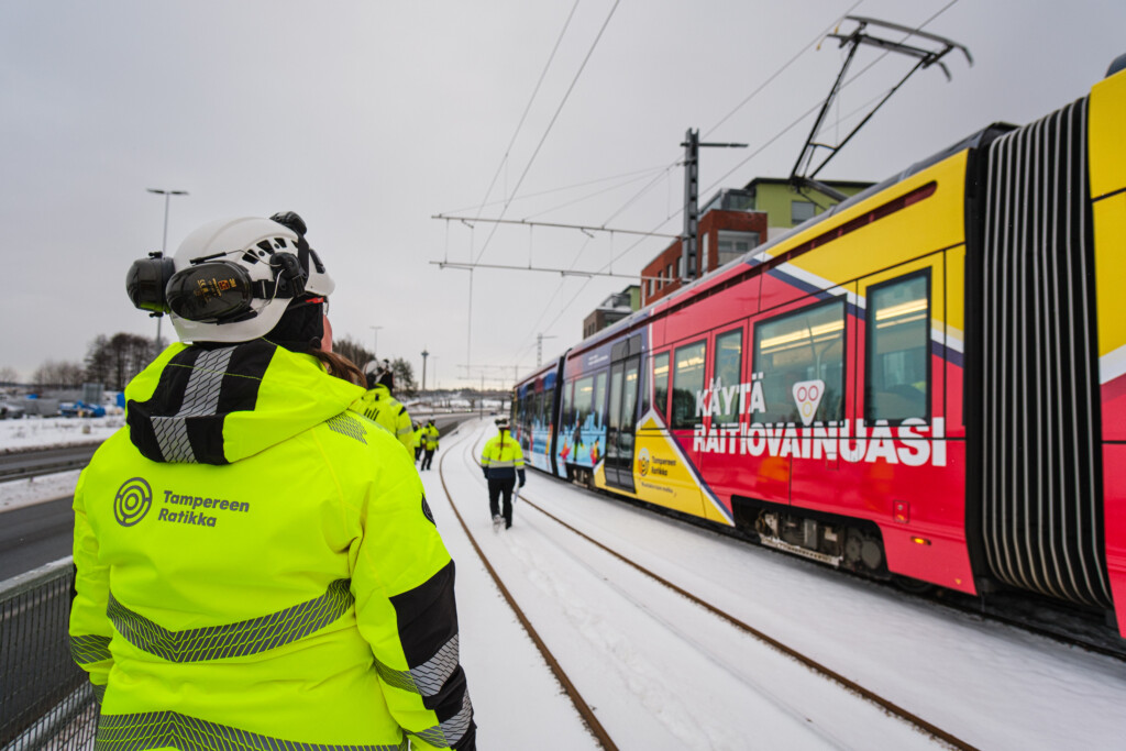 Tampereen Ratikan koeajot 24.11.2024